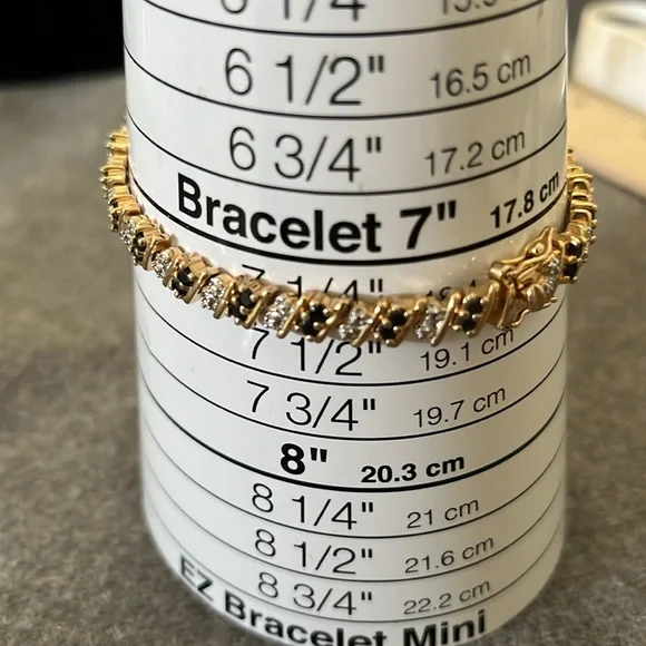 Gold Over Sterling Sapphire Bracelet-7.25” - Picture 11 of 12